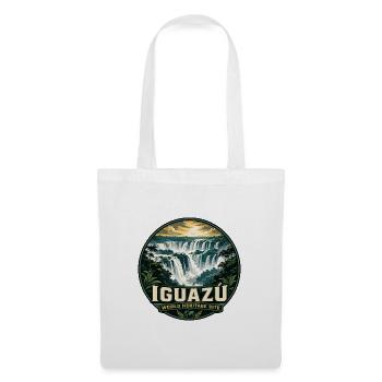 Iguazu Falls Argentina Brazil Vintage Badge - Tote Bag - white - Front