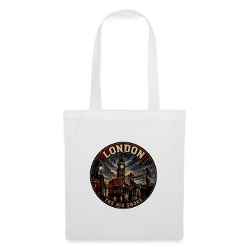London Big Smoke Vintage Travel Badge - Tote Bag - white - Front