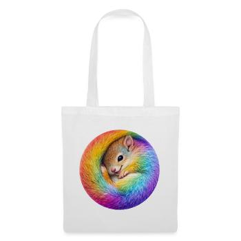 Rainbow Squirrel - Tote Bag - white - Front