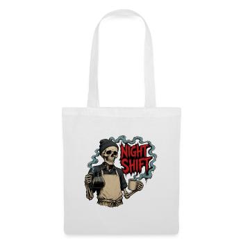 Night Shift Coffee – Barista Skeleton Night Shift - Tote Bag - white - Front