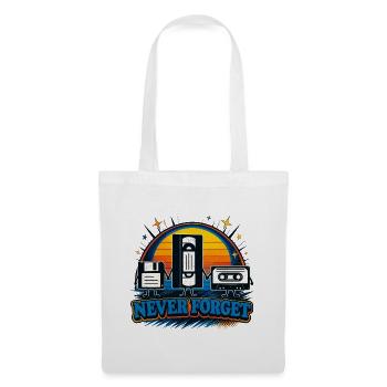 Never Forget Retro Tape Trio - Tote Bag - white - Front