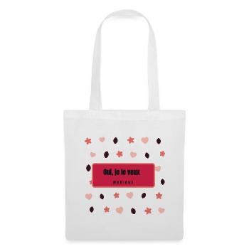  je le veux Mariage - Sac en tissu - blanc - Devant