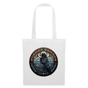 Hugin the Raven | Mystical Viking Motif - Tote Bag - white - Front