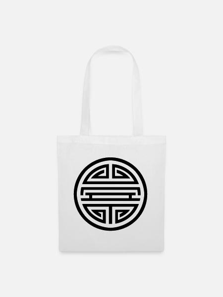 Shou: Talisman der Gesundheit - Stoffbeutel - Weiß