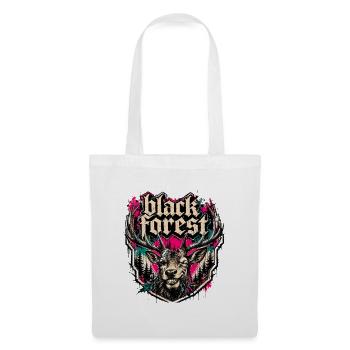 Black Forest Deer Motif - Tote Bag - white - Front