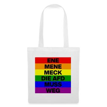 ENE MENE MECK THE AFD MUST GO, NO AFD, NO NZS - Tote Bag - white - Front