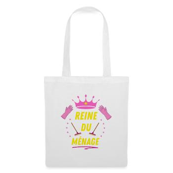 Reine du Ménage - Sac en tissu - blanc - Devant