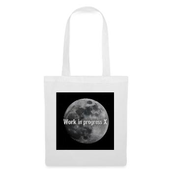 Travail lunaire en exécution X - Sac en tissu - blanc - Devant