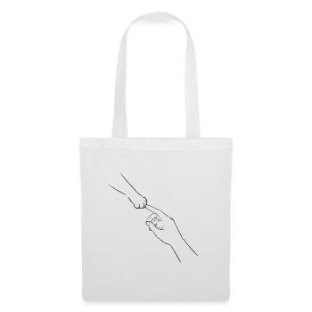 Paw & Hand – Best Friends - Tote Bag - white - Front