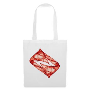 Dynamic Track - Red - Chaos Art - Tote Bag - white - Front