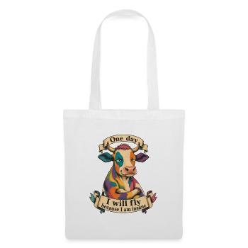 One day I will fly because I am insane - Tote Bag - white - Front