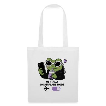 Gen Z Frog Boba Kawaii Aesthetic Sunglasses Funny  - Tote Bag - white - Front