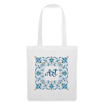 Ornate "ART" lettering – Creative Design - Tote Bag - white - Front