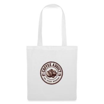 Coffee Addict Est Every Morning – Kaffee - Tote Bag - white - Front