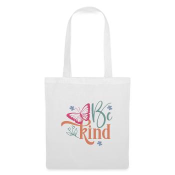 Be Kind Butterfly Floral Design - Tote Bag - white - Front