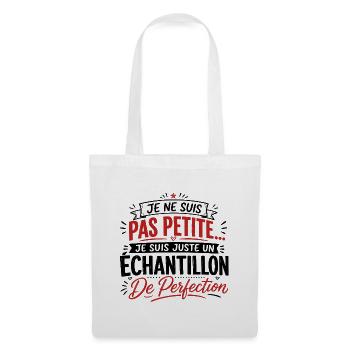 Femme humour, perfection, cadeau fête des mères - Sac en tissu - blanc - Devant