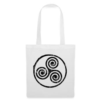 Triskele Spiral Emblem - Tote Bag - white - Front