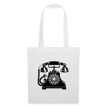 Vintage telephone - Tote Bag - white - Front