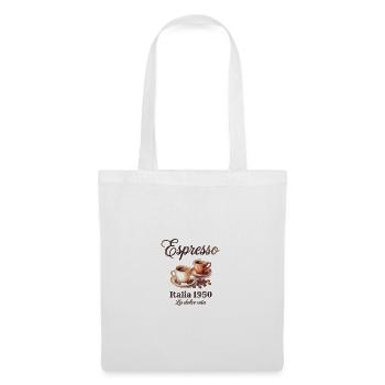 Espresso Italia 1950 La Dolce Vita Kaffee - Stoffbeutel - Weiß - Vorne