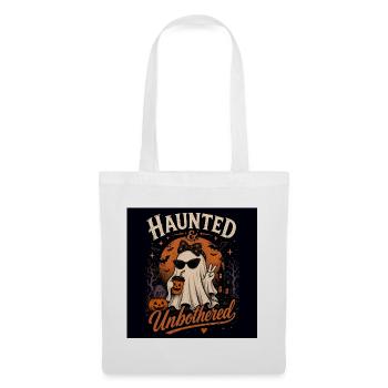 Haunted & Unbothered Halloween - Sac en tissu - blanc - Devant