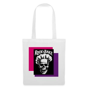 Rock and Bake Skull Chef - Stoffbeutel - Weiß - Vorne