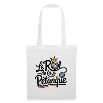 Le Roi de la Pétanque - Sac en tissu - blanc - Devant