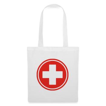 Red First Aid Cross Medical Emergency Healthcare - Tote Bag - white - Front