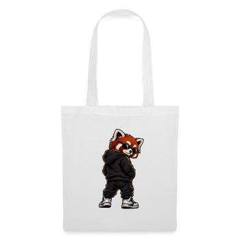 Cool Gangster Red Panda Streetwear - Sac en tissu - blanc - Devant