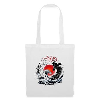 KOI FISH YIN YANG - Stoffbeutel - Weiß - Vorne