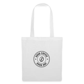 Good Coffee Good Day – Kaffee Design - Stoffbeutel - Weiß - Vorne