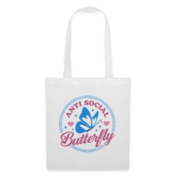 Papillon antisocial - Sac en tissu - blanc - Devant