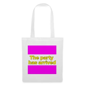 THE PARTY HAS ARRIVED, KANN LOS GEHEN MAUS - Stoffbeutel - Weiß - Vorne
