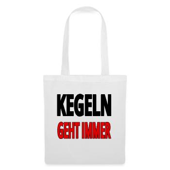Kegeln - Stoffbeutel - Weiß - Vorne
