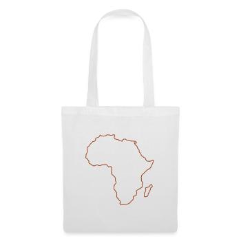 Karte von Afrika - Stoffbeutel - Weiß - Vorne