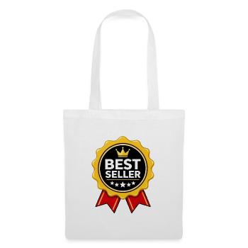 Bestseller-Auszeichnung - Stoffbeutel - Weiß - Vorne