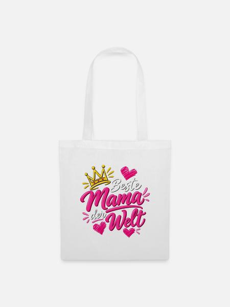 Beste Mama - Stoffbeutel - Weiß