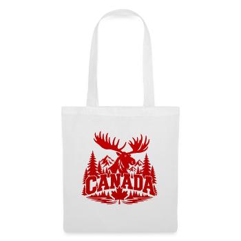 Canada Moose Crest - Stoffbeutel - Weiß - Vorne