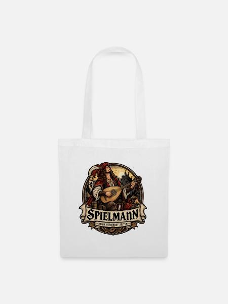 Spielmann – Musik verbindet Zeiten - Stoffbeutel - Weiß