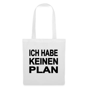Plan - Stoffbeutel - Weiß - Vorne