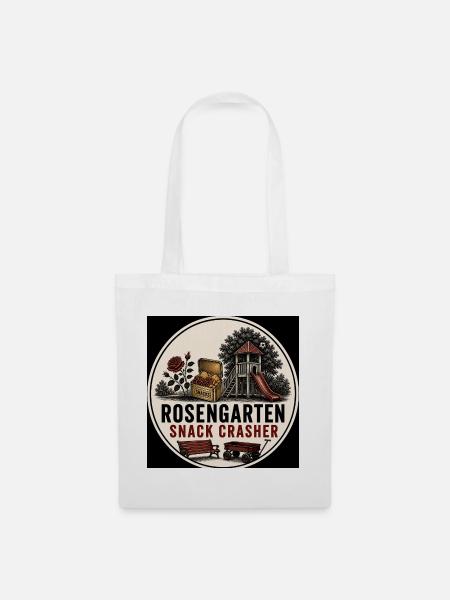 Rosengarten Snack Crasher - Stoffbeutel - Weiß