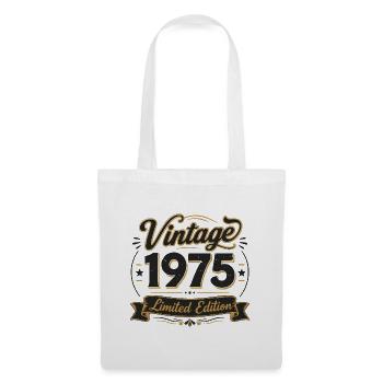 Vintage 1975 limitierte Ausgabe - Stoffbeutel - Weiß - Vorne