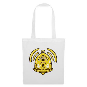Einäugiges Golden Bell Monster Cartoon-Maskottchen Medita - Stoffbeutel - Weiß - Vorne