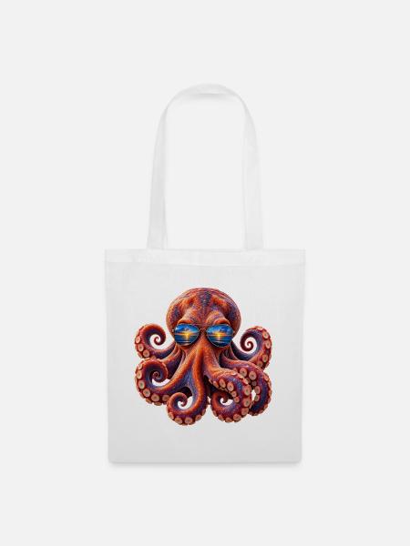 cool kraken - Stoffbeutel - Weiß