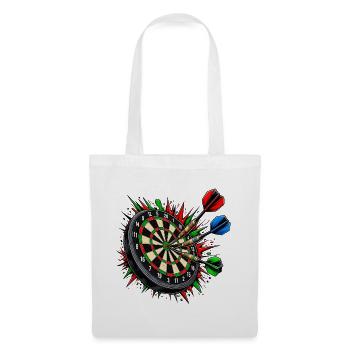 Dartboard Trefferfeuer - Stoffbeutel - Weiß - Vorne