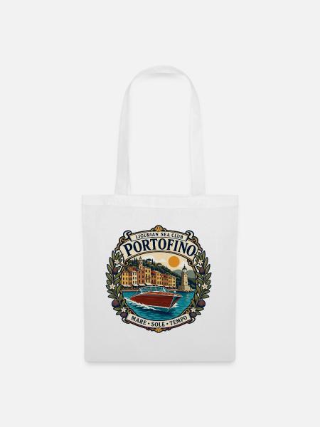 Portofino – Ligurian Sea Club - Stoffbeutel - Weiß