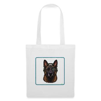 Malinois Ripley Dog 16-Bit - Stoffbeutel - Weiß - Vorne