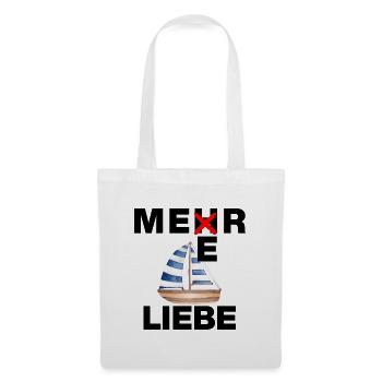 MEERLIEBE, MEER, URLAUB, FERNWEH, SONNE, URLAUB - Stoffbeutel - Weiß - Vorne