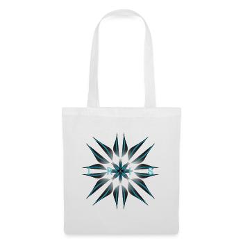 IRIS Geometric Art T-Shirt Print - Stoffbeutel - Weiß - Vorne