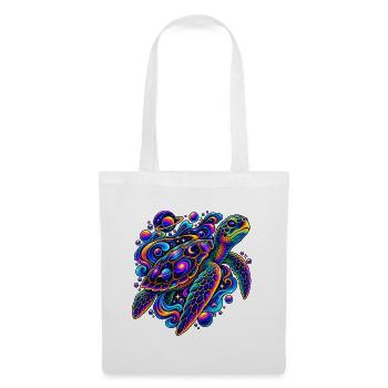 Kosmische Schildkröte auf Reisen - Stoffbeutel - Weiß - Vorne