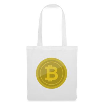 Bitcoin-Coin - Stoffbeutel - Weiß - Vorne